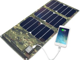 太陽(yáng)能折疊包戶外旅行家用折疊便攜移動(dòng)電源太陽(yáng)能手機(jī)充電器EVA太陽(yáng)膜280g